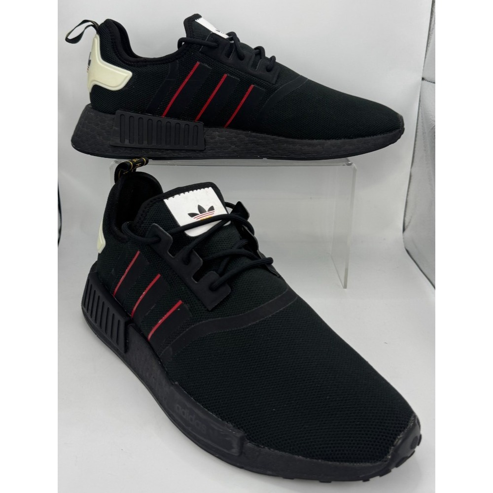 Adidas NMD R1 Black Power Red Running Shoes Core Black Size 11.5 Mens GX9887